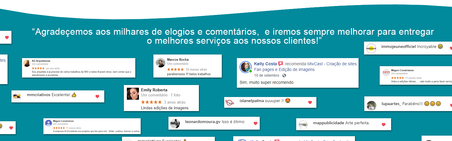 elogios e comentarios de marketing digital